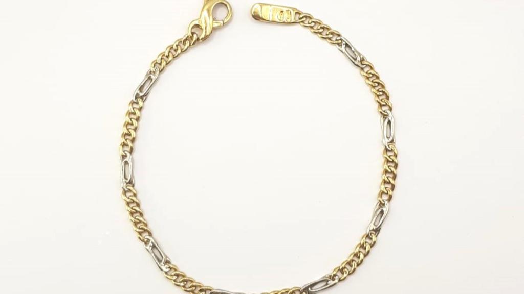 Bracciale in Oro giallo e bianco