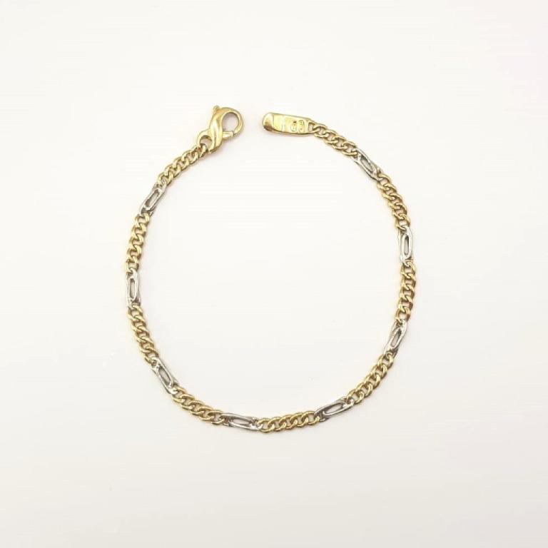 Bracciale in Oro giallo e bianco