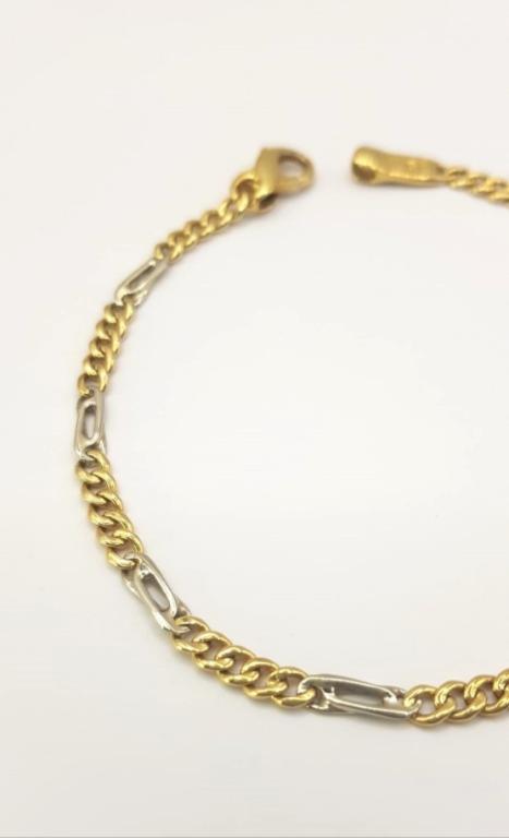 Bracciale in Oro giallo e bianco
