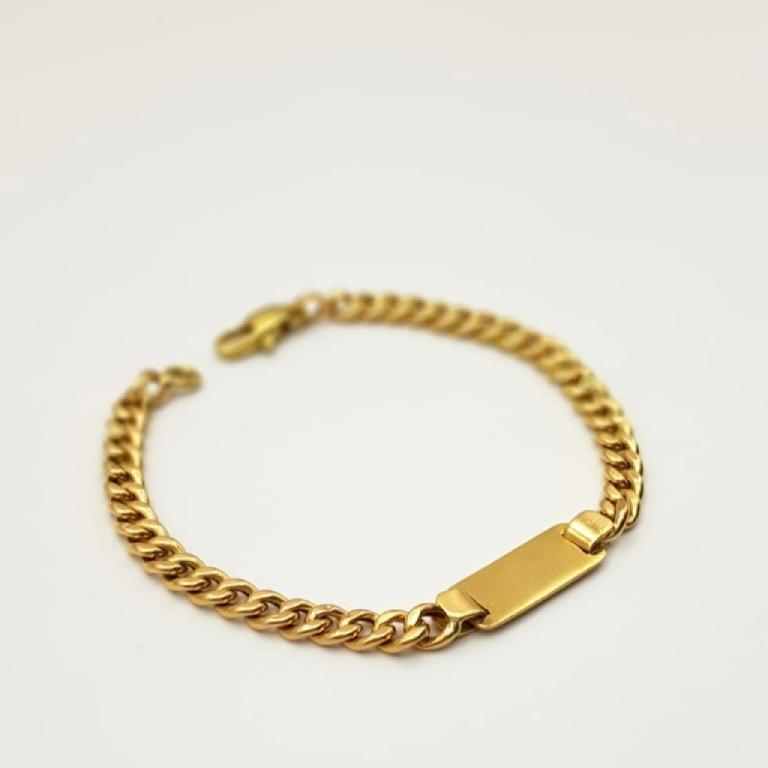 Bracciale da bambino con targhetta