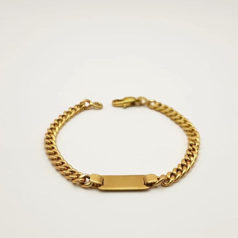 Bracciale da bambino con targhetta