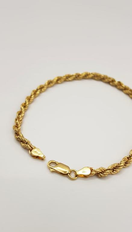 Bracciale a maglia corda