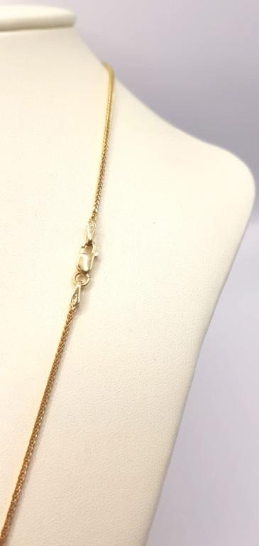 Collana maglia spiga con cuore double face in SCONTO