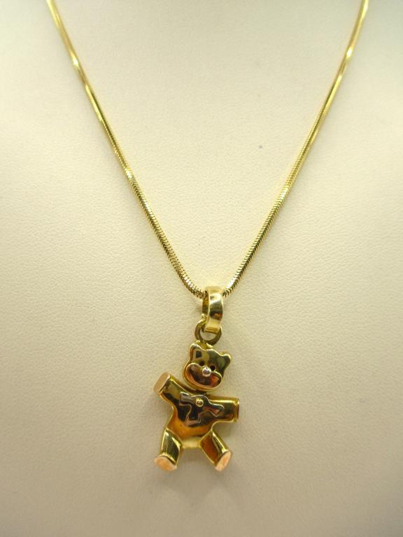 Collana fine con orsetto in SCONTO