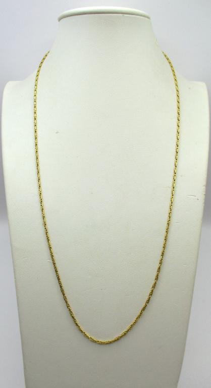 Collana con maglia traversino