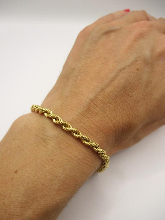 Bracciale a maglia corda