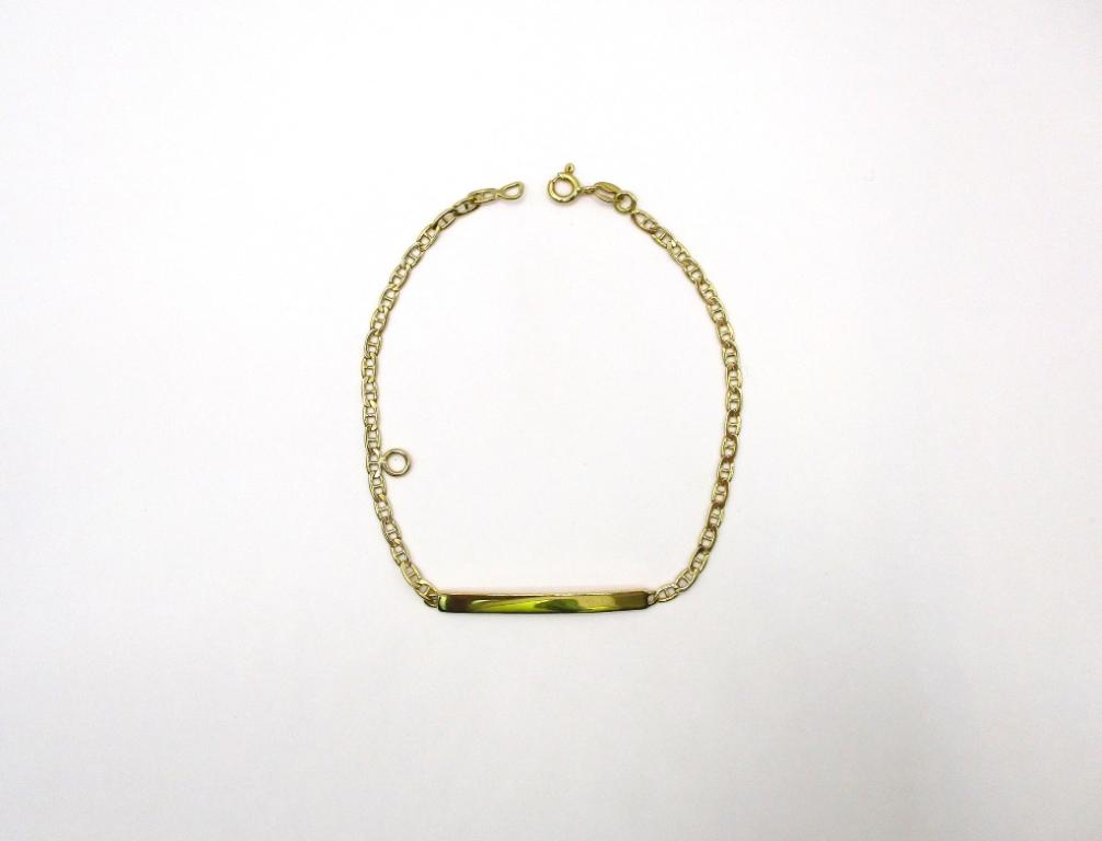 Bracciale sottile con targhetta